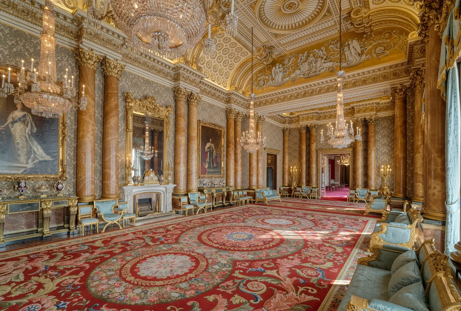 Inside the State Rooms at Buckingham Palace