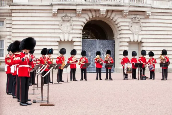 Military Band playing at the Changing the Guard event