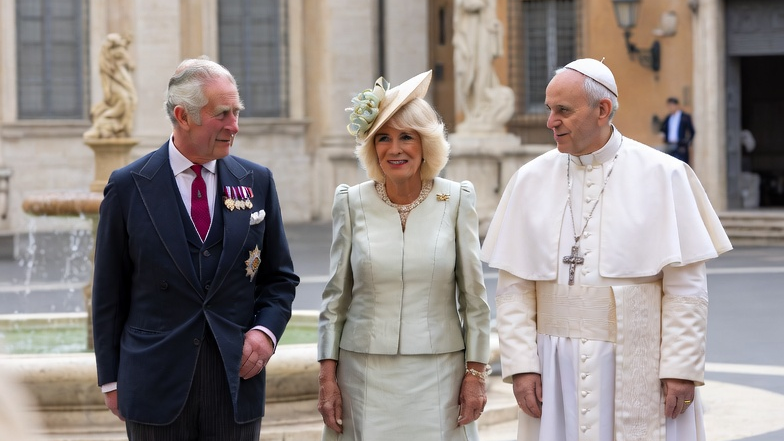 King Charles & Queen Camilla Meet Pope Leo XIV at the Vatican
