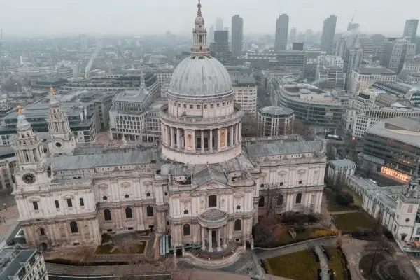 Visitors touring St. Pauls Cathedral