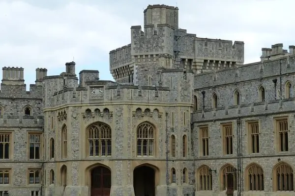 Visitors touring the State Apartments at Windsor Castle